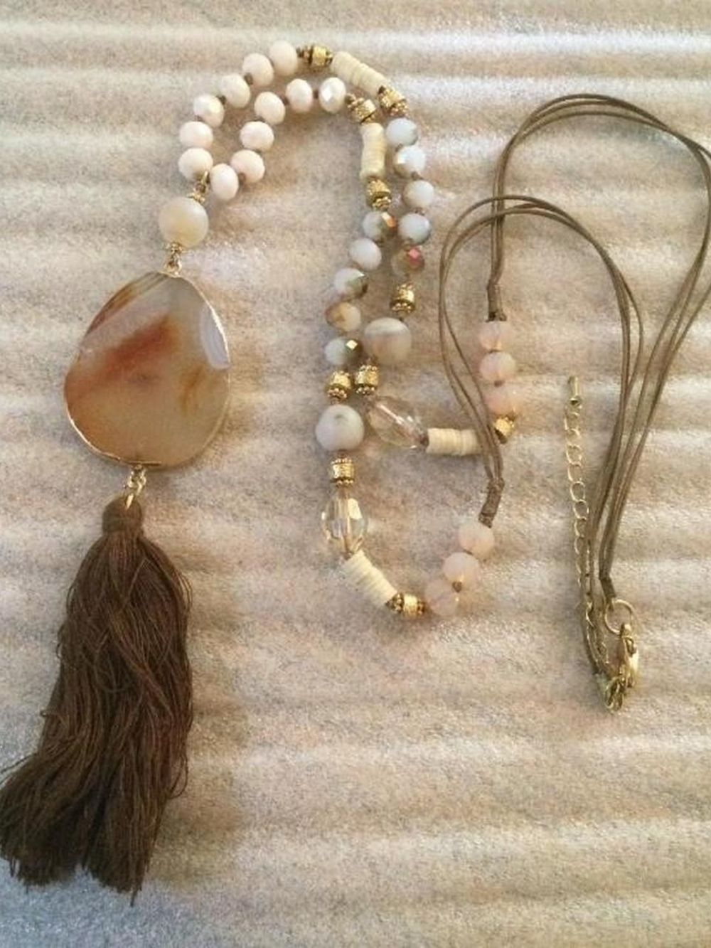 Agate Slice Necklace